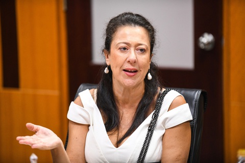 Bà Milena Padula - phu nhân Tổng lãnh sự Ý Enrico Padula và chủ tịch Câu lạc bộ Lãnh sự tại TP.HCM - Ảnh: QUANG ĐỊNH Bà Milena Padula - phu nhân Tổng lãnh sự Ý Enrico Padula và chủ tịch Câu lạc bộ Lãnh sự tại TP.HCM - Ảnh: QUANG ĐỊNH