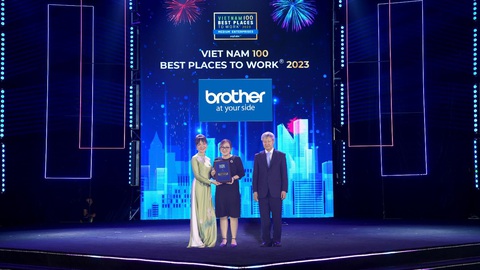 Brother Vietnam được bầu chọn ‘100 nơi làm việc tốt nhất Việt Nam 2023’- Ảnh 1. Brother Vietnam được bầu chọn ‘100 nơi làm việc tốt nhất Việt Nam 2023’- Ảnh 1.