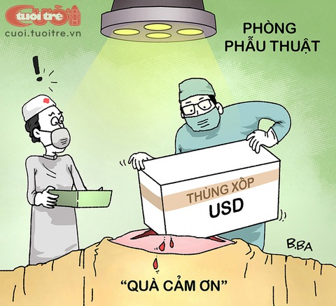 Phẫu thuật 'khối u' khủng cho quan tham- Ảnh 1. Phẫu thuật