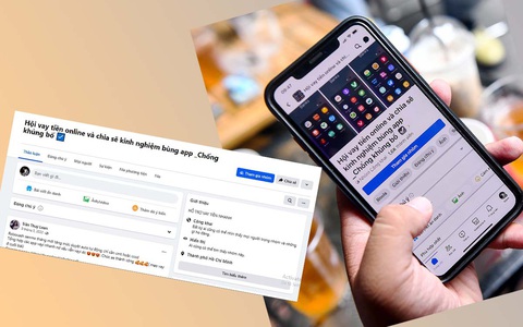 Hội nhóm bùng nợ tiền vay trên Facebook - Ảnh: QUANG ĐỊNH Hội nhóm bùng nợ tiền vay trên Facebook - Ảnh: QUANG ĐỊNH