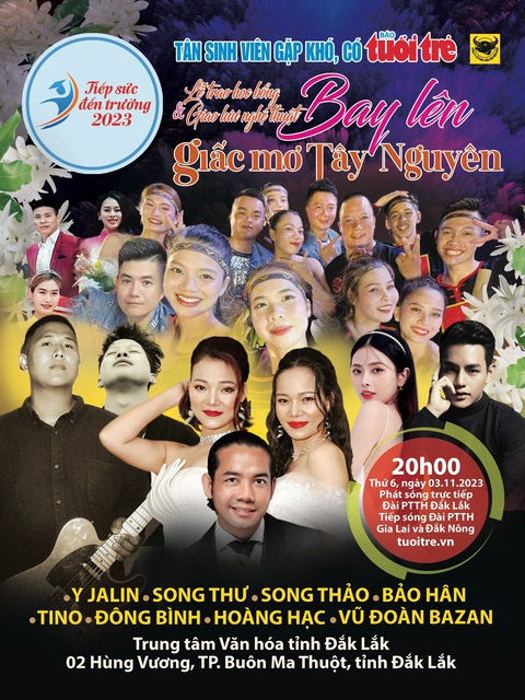 poster Chương trình trao học bổng Tiếp sức đến trường với nhiều ca sĩ, nghệ sĩ tham gia - Ảnh: BTC Poster chương trình trao học bổng Tiếp sức đến trường với nhiều ca sĩ, nghệ sĩ tham gia - Ảnh: BTC