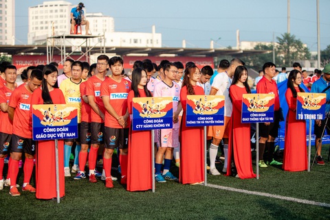 Tưng bừng khởi tranh Giải vô địch bóng đá công nhân toàn quốc 2023 khu vực Hà Nội - Ảnh 6. Các đội bóng tham dự vòng loại Hà Nội Giải vô địch bóng đá công nhân toàn quốc 2023 - Ảnh: DANH KHANG