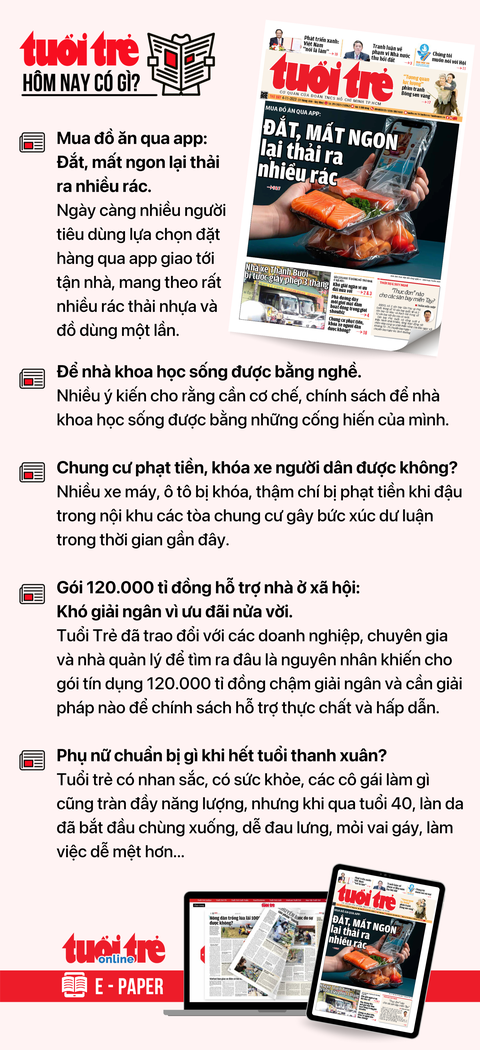 Tin tức sáng 4-11: Bệnh tim mạch vượt ung thư về căn nguyên gây tử vong, 200.000 ca tử vong/năm - Ảnh 4. Tin tức chính trên Tuổi Trẻ nhật báo hôm nay 4-11. Để đọc Tuổi Trẻ báo in phiên bản E-paper, mời bạn đăng ký Tuổi Trẻ Sao TẠI ĐÂY