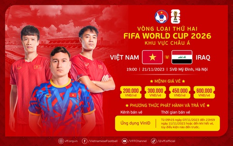 Banner quảng cáo mua vé xem trận đấu của VFF Banner quảng cáo mua vé xem trận đấu của VFF - Ảnh: VFF