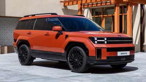 Hyundai Palisade thế hệ mới lột xác thiết kế, gây tranh cãi như Santa Fe- Ảnh 3. Hyundai Santa Fe 2024 thế hệ mới (ảnh) sở hữu thiết kế gây tranh cãi. Dù không giống Santa Fe, nhưng thiết kế Palisade mới có gây tranh luận tương tự? - Ảnh: Hyundai