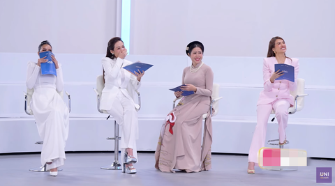 Á hậu Lệ Hằng 'hoảng hồn' thí sinh Miss Cosmo ăn đuông dừa- Ảnh 4. Dàn giám khảo hoảng hốt