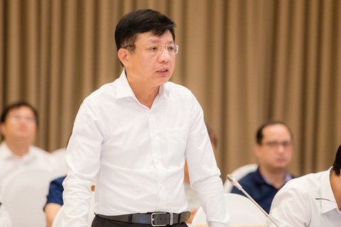 Bộ Công Thương thông tin về việc kiểm điểm EVN và lãnh đạo bộ liên quan tới cung ứng điện - Ảnh 2. Ông Hồ Sỹ Hùng thông tin về việc kiểm điểm lãnh đạo EVN - Ảnh: DANH KHANG