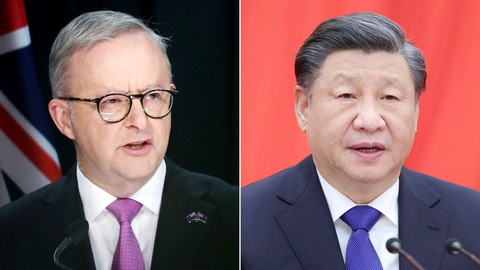 Thủ tướng Úc Anthony Albanese và Chủ tịch Trung Quốc Tập Cận Bình - Ảnh: GETTY IMAGES Thủ tướng Úc Anthony Albanese và Chủ tịch Trung Quốc Tập Cận Bình - Ảnh: GETTY IMAGES