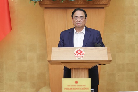 Ba động lực tăng trưởng đầu tư, xuất khẩu, tiêu dùng phục hồi rõ nét - Ảnh 3. Thủ tướng nêu ra 6 giải pháp, nhấn mạnh tháo gỡ khó khăn cho doanh nghiệp - Ảnh: VGP