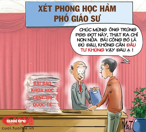 Siêu phó giáo sư - Ảnh 1. Siêu phó giáo sư - Tranh: Đỗ Minh Tuấn