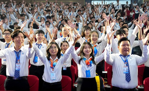 Sức trẻ của đại biểu sinh viên dự Đại hội Hội Sinh viên Việt Nam TP.HCM lần VII (nhiệm kỳ 2023 - 2028) - Ảnh: HỮU HẠNH Sức trẻ của đại biểu sinh viên dự Đại hội Hội Sinh viên Việt Nam TP.HCM lần VII (nhiệm kỳ 2023 - 2028) - Ảnh: HỮU HẠNH