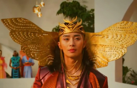 Tạo hình hài hước của tài tử Park Seo Joon được chú ý trong The Marvels - Ảnh: MARVEL Tạo hình hài hước của tài tử Park Seo Joon được chú ý trong The Marvels - Ảnh: MARVEL