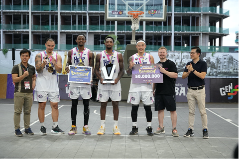 Đội bóng rổ Việt Nam Hoop Dreams vô địch VPrime 3x3 2023 - Ảnh 5. Hoop Dreams lên ngôi vô địch VPrime 3x3 - Ảnh: VBA