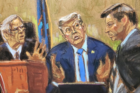 Thẩm phán đã nhiều yêu càu ông Trump chỉ trả lời đúng những gì được hỏi - Ảnh: REUTERS Thẩm phán đã nhiều lần yêu cầu ông Trump chỉ trả lời đúng những gì được hỏi - Ảnh: REUTERS