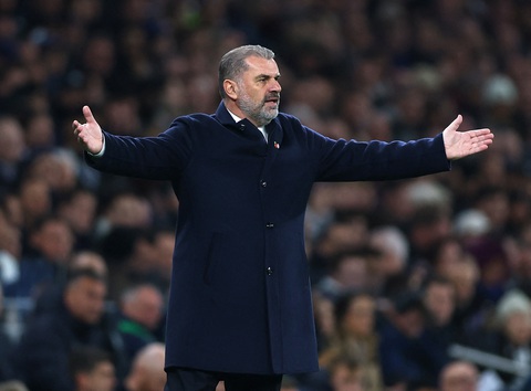 Các huấn luyện viên Premier League thi nhau chỉ trích VAR - Ảnh 1. HLV Postecoglou chỉ trích VAR sau trận - Ảnh: REUTERS