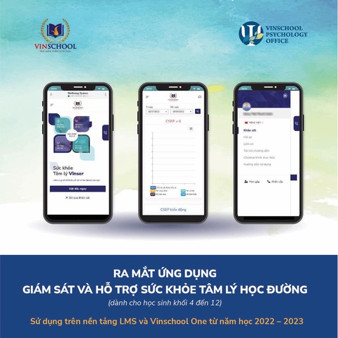 Ứng dụng SWB được Vinschool phát triển nhằm đảm bảo phối hợp giám sát, hướng dẫn và hỗ trợ sức khỏe tâm lý học đường học sinh. Ảnh: Đ.H Ứng dụng SWB được Vinschool phát triển nhằm đảm bảo phối hợp giám sát, hướng dẫn và hỗ trợ sức khỏe tâm lý học đường học sinh - Ảnh: Đ.H.