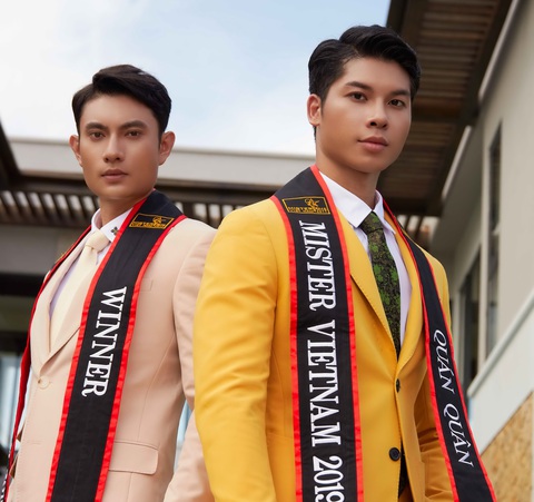 Phạm Đình Lĩnh và Phạm Minh Quyền - quán quân Mister Vietnam 2019 - Ảnh: BTC Phạm Đình Lĩnh và Phạm Minh Quyền - quán quân Mister Vietnam 2019 - Ảnh: BTC