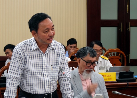 Ngân hàng nói lãi suất thấp, doanh nghiệp nói ‘chưa thấy’ - Ảnh 3. Ông Phạm Văn Triêm - chủ tịch Hiệp hội Doanh nghiệp nhỏ và vừa tỉnh Bà Rịa- Vũng Tàu - tại buổi đối thoại - Ảnh: ĐÔNG HÀ