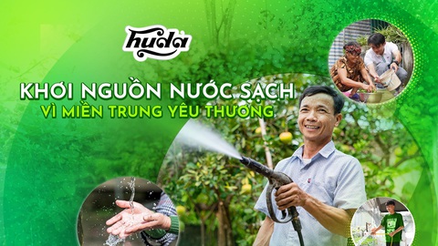 Chuỗi công trình nước sạch của Huda cho người dân miền Trung - Ảnh 4. Chương trình Khơi nguồn nước sạch vì miền Trung yêu thương xuyên suốt 5 năm của Huda