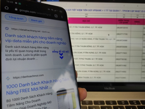 Thông tin cá nhân của người dùng được rao bán tràn lan trên mạng - Ảnh: ĐỨC THIỆN Thông tin cá nhân của người dùng được rao bán tràn lan trên mạng - Ảnh: ĐỨC THIỆN