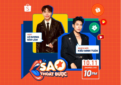 Tăng trưởng ấn tượng với Shopee Live, Shopee tiếp tục tung ưu đãi qua chuỗi livestream 11 ngày - Ảnh 3. Được biết, đây cũng là lần đầu tiên diễn viên Kiều Minh Tuấn xuất hiện trên sóng livestream