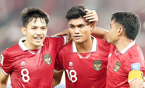 Tuyển Indonesia là đối thủ chính của Việt Nam ở vòng loại thứ 2 World Cup 2026 - Ảnh: BOLA Tuyển Indonesia là đối thủ chính của Việt Nam ở vòng loại thứ 2 World Cup 2026 - Ảnh: BOLA
