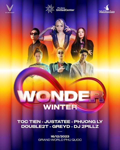 Dàn sao Việt diễn cùng Maroon 5 tại Nhạc hội 8Wonder Winter Festival - Ảnh 3. Dàn ca sĩ tham gia tại sự kiện 8Wonder Winter Festival 2023 - Ảnh: Đ.H.