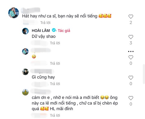 Phản ứng của Hoài Lâm được khen hát hay như ca sĩ, sẽ nổi tiếng- Ảnh 1. Hoài Lâm phản ứng