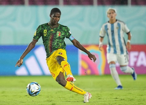 Thắng sốc Argentina, U17 Mali giành hạng ba U17 World Cup- Ảnh 3. Đội trưởng Ibrahim Diarra là người gây ấn tượng nhất của U17 Mali ở U17 World Cup 2023 - Ảnh: FIFA