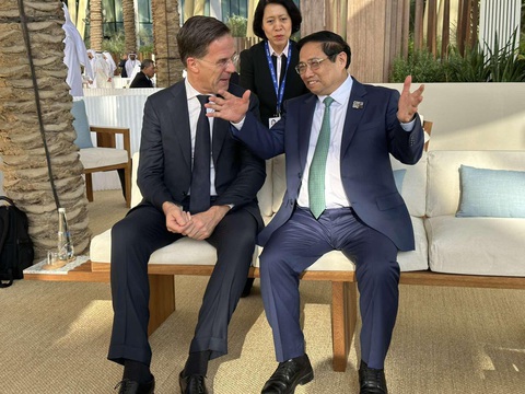 Thủ tướng Phạm Minh Chính gặp Thủ tướng Hà Lan Mark Rutte ngày 1-12 - Ảnh: Bộ Ngoại giao Thủ tướng Phạm Minh Chính gặp Thủ tướng Hà Lan Mark Rutte ngày 1-12 - Ảnh: Bộ Ngoại giao