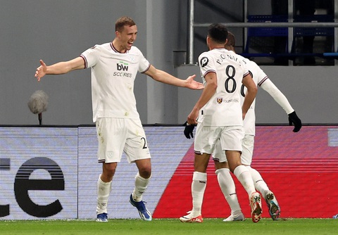 Thắng áp đảo, Liverpool sớm giành vé đi tiếp tại Europa League- Ảnh 3. West Ham có nhiều cơ hội giành vé đi tiếp như Liverpool - Ảnh: REUTERS