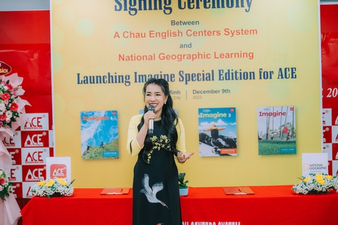 Hệ thống Anh ngữ Á Châu ký hợp tác Nhà xuất bản National Geographic Learning Hoa Kỳ- Ảnh 3. Thạc sĩ Trương Kiều Oanh - tổng giám đốc Hệ thống Anh ngữ Á Châu