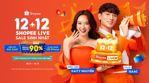 Mua sắm cuối năm cùng loạt ưu đãi hấp dẫn tại 12.12 Shopee Live Sale Sinh Nhật- Ảnh 1. 12-12 là cơ hội tuyệt vời để người dùng Shopee có thể