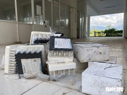 Công trình này từng được trưng dụng làm bệnh viện dã chiến trong thời điểm dịch COVID-19 bùng phát - Ảnh: ĐOÀN NHẠN Công trình này từng được trưng dụng làm bệnh viện dã chiến trong thời điểm dịch COVID-19 bùng phát - Ảnh: ĐOÀN NHẠN