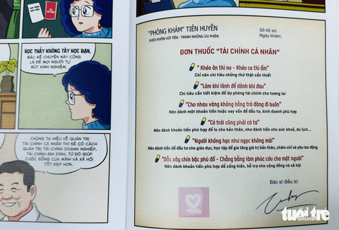 Khéo khôn với tiền, tránh những ưu phiền- Ảnh 5. Các "đơn thuốc tài chính" của bác sĩ Tiên Huyền giúp bạn đọc biết cách khéo khôn với tiền - Ảnh: L.K.