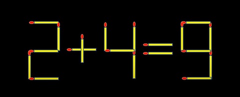 Thử tài IQ: Di chuyển một que diêm để 9+9=4 thành phép tính đúng- Ảnh 3. Thử tài IQ: Di chuyển một que diêm để 9+9=4 thành phép tính đúng- Ảnh 3.