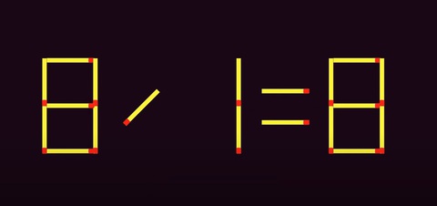 Thử tài IQ: Di chuyển hai que diêm để 9/4=0 thành phép tính đúng- Ảnh 2.