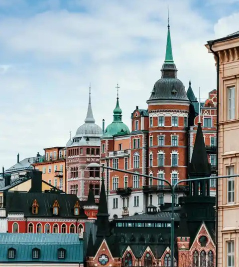 Những tòa nhà đặc trưng ở phố cổ Stockholm - Ảnh: GUARDIAN Những tòa nhà đặc trưng ở phố cổ Stockholm - Ảnh: GUARDIAN