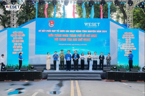 WESET English Center ký kết cùng Thành Đoàn TP.HCM- Ảnh 1. WESET English Center cùng Thành đoàn TP.HCM ký kết hợp tác