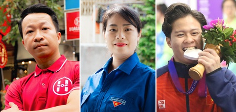 Công dân trẻ tiêu biểu TP.HCM 2023: Chọn người giỏi, chọn người truyền cảm hứng- Ảnh 3. Nguyễn Hồng Huy, Huỳnh Thị Anh Thi và Nguyễn Văn Khánh Phong