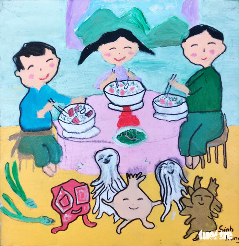 Khát vọng nối dài hành trình Ngày của phở 12-12: Phở vào nét vẽ, truyện ngắn trẻ thơ- Ảnh 2. Khát vọng nối dài hành trình Ngày của phở 12-12: Phở vào nét vẽ, truyện ngắn trẻ thơ- Ảnh 2.