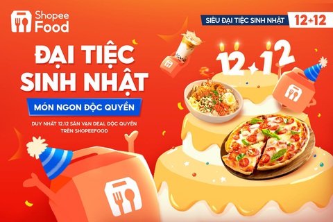 ‘Siêu Đại Tiệc Sinh Nhật’ trở lại trên ShopeeFood với loạt ưu đãi choáng ngợp- Ảnh 1. ‘Siêu Đại Tiệc Sinh Nhật’ trở lại trên ShopeeFood với loạt ưu đãi choáng ngợp- Ảnh 1.