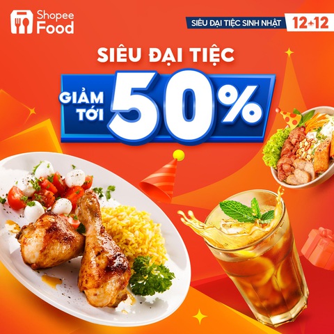 ‘Siêu Đại Tiệc Sinh Nhật’ trở lại trên ShopeeFood với loạt ưu đãi choáng ngợp- Ảnh 3. ‘Siêu Đại Tiệc Sinh Nhật’ trở lại trên ShopeeFood với loạt ưu đãi choáng ngợp- Ảnh 3.