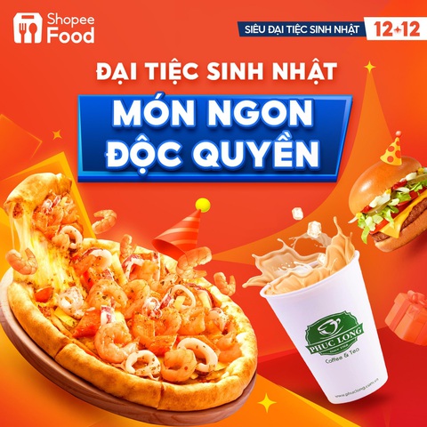 ‘Siêu Đại Tiệc Sinh Nhật’ trở lại trên ShopeeFood với loạt ưu đãi choáng ngợp- Ảnh 4. ‘Siêu Đại Tiệc Sinh Nhật’ trở lại trên ShopeeFood với loạt ưu đãi choáng ngợp- Ảnh 4.