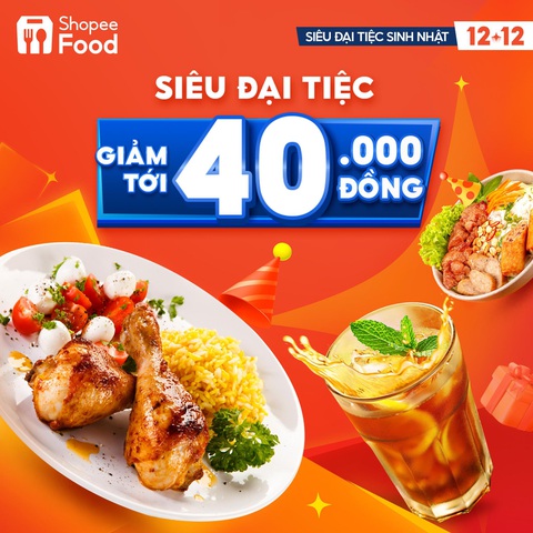 ‘Siêu Đại Tiệc Sinh Nhật’ trở lại trên ShopeeFood với loạt ưu đãi choáng ngợp- Ảnh 5. ‘Siêu Đại Tiệc Sinh Nhật’ trở lại trên ShopeeFood với loạt ưu đãi choáng ngợp- Ảnh 5.