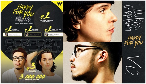 Bản hit 'Happy for you' - Lukas Graham x Vũ. và loạt thành tích ấn tượng Bản hit 'Happy for you' - Lukas Graham x Vũ. và loạt thành tích ấn tượng