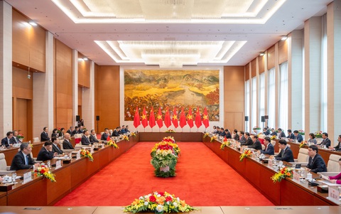 Quang cảnh cuộc hội kiến tại Nhà Quốc hội ngày 13-12 - Ảnh: quochoi.vn Quang cảnh cuộc hội kiến tại Nhà Quốc hội ngày 13-12 - Ảnh: Quochoi.vn