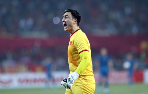 Filip Nguyễn và Đặng Văn Lâm: Bài toán khó cho HLV Philippe Troussier- Ảnh 3. Văn Lâm trong màu áo đội tuyển Việt Nam - Ảnh: N.K.