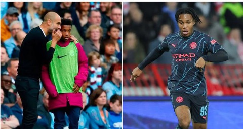 Cậu bé nhặt bóng ngày nào ghi bàn trong trận ra mắt cho Manchester City- Ảnh 2. HLV Guardiola nhắc nhở cậu bé nhặt bóng Hamilton năm 2017 và giờ đây cậu bé ấy đã ghi bàn ở Champions League - Ảnh: Sky Sports