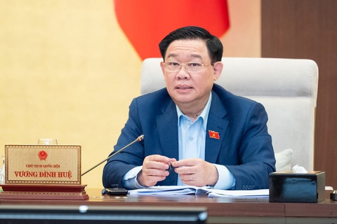 Chủ tịch Quốc hội quyết siết lại kỷ cương làm việc, phải truy cứu trách nhiệm- Ảnh 1. Chủ tịch Quốc hội Vương Đình Huệ - Ảnh: GIA HÂN